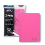 BCW Z-Fold 9 Pocket Holds 360 Cards Pink